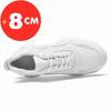 Genuine Leather Elevator Sneakers Man Height Increase Insole 8cm White Black Shoes Taller Men Leisure Fashion Shoes Taller Shoes