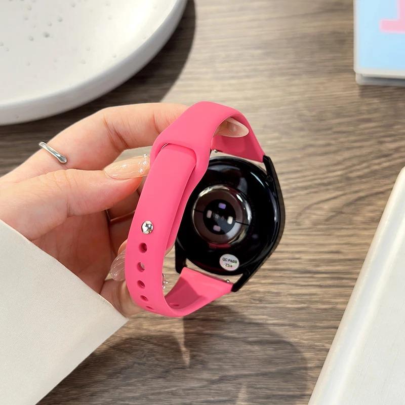 18mm 20mm 22mm Slim strap For Samsung Galaxy watch 7/6/5/pro/4 Silicone bracelet Huawei watch GT 4-2e-3-3 pro 46mm xiaomi watchbands