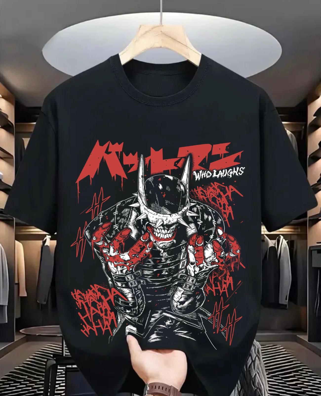 Batman Who Laughs might T-shirt Superhero Tee Comic Book Gift DC Comics Shirt M