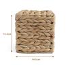 1pc Hand-woven Straw Tissue Box Water Gourd Napkin Cover for Bathroom Kitchen Openwork Household Toilet Sundries Square Storages