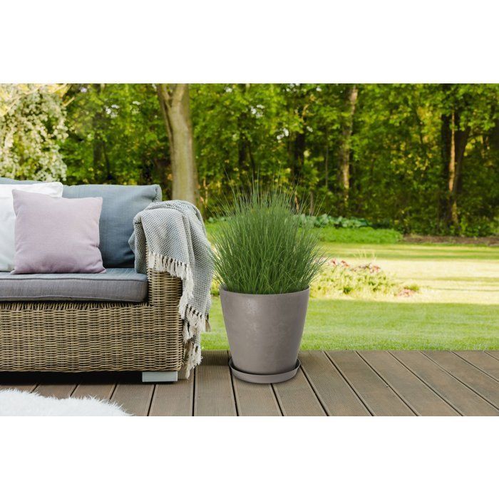 Pot de fleurs rond - GARDEN ID - Swing Cone - Ø 42 - 40 L - H 41 cm - Tourbe