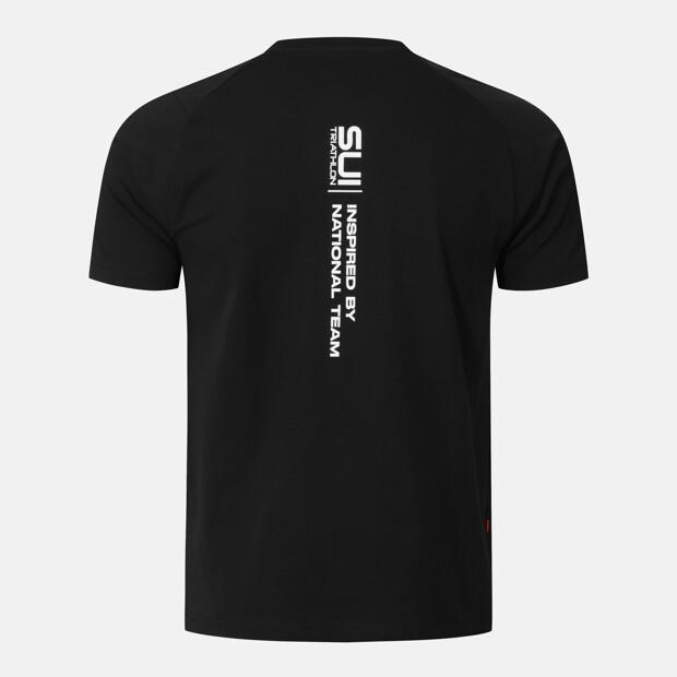 DESCENTE Swiss Triathlon Sorona Cool Short Sleeve T-Shirt Black Sr223Its51 (A Type)