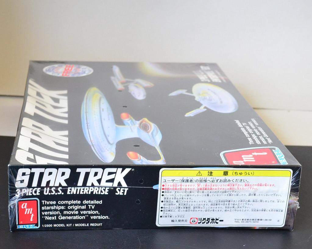 amt Star Trek USS Enterprise Model Kit 1988 Star Trek Enterprise Starship 3Piece 3-piece U.S.S.