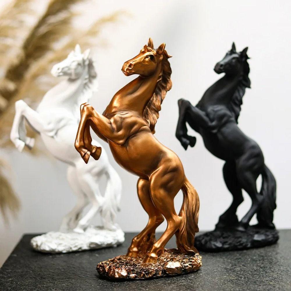 Art Cool Horse Statue Handicraft Miniatures Figurine Desktop Ornament Horse Ornament  Gift
