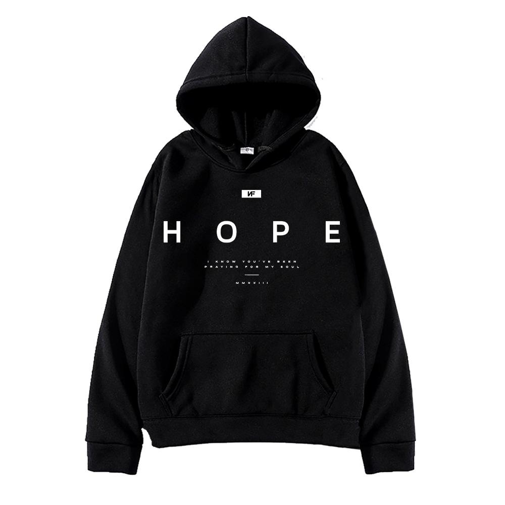 NF Hope Mikina Módní Hip Hop Nové Mikiny s Kapucí Rapper Nf Hope Tour Pulovry Harajuku Dlouhý Rukáv Volný Streetwear Unisex