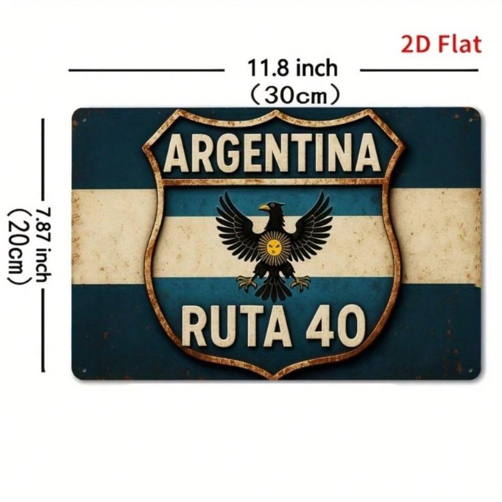 Metal Poster Wall Art Vintage Sign Bar Decoration Retro Metal Tin Sign 11.8x7.8 Inch
