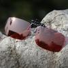 Lenti per Occhiali da Sole Polarizzate Tinta Vino Rosato Moda Clip per Occhiali Resistente ai Raggi UV di Lusso Non Include la Montatura degli Occhiali