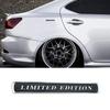 1Pc 3D ABS Logo Car Fender Side Rear Trunk Emblem Badge Stickers Car Body Decal Car Exterior Stickers