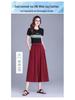 2025 Summer High-Waist Ice Silk Cropped Wide-Leg Pants - Korean Style, Casual, Loose, Lightweight Women's Skirt Pants