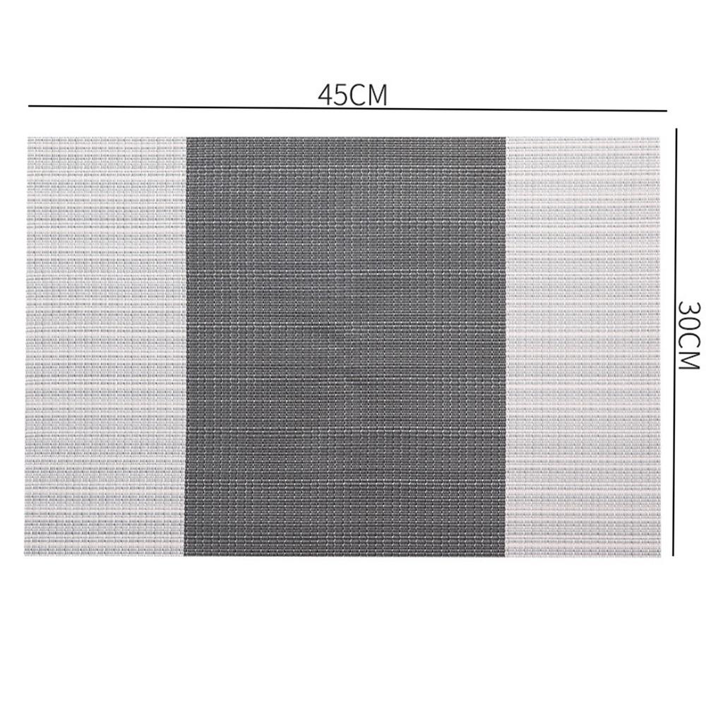 2/4/6Pcs Dining Table Mat Waterproof Weave Disc Pads Bowl Coasters De Cozinha 30*45cm Plate Bar Kitchen Coffee Table Mat 30*45cm