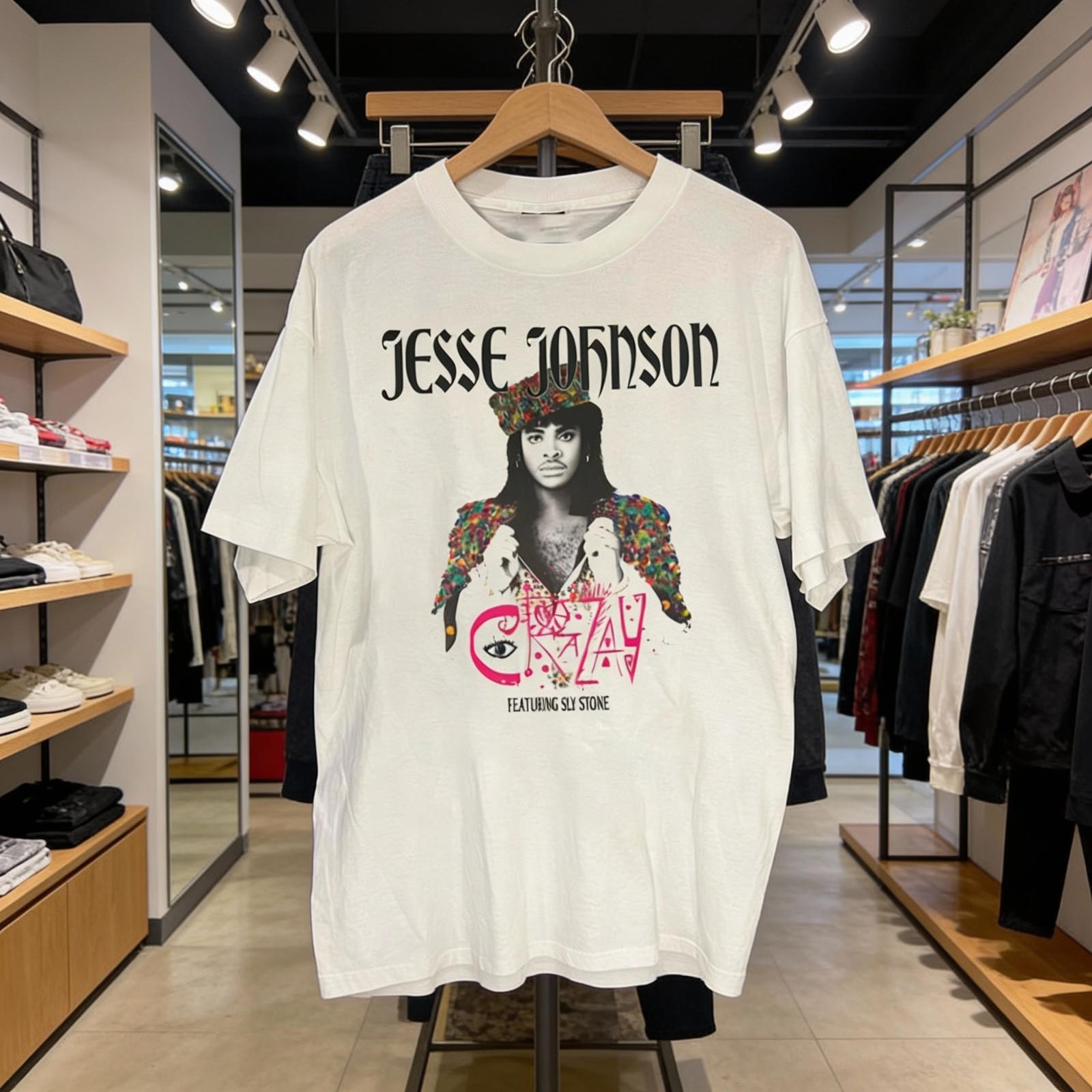 Jesse Johnson Crazay in White Unisex T-shirt NWT XXL