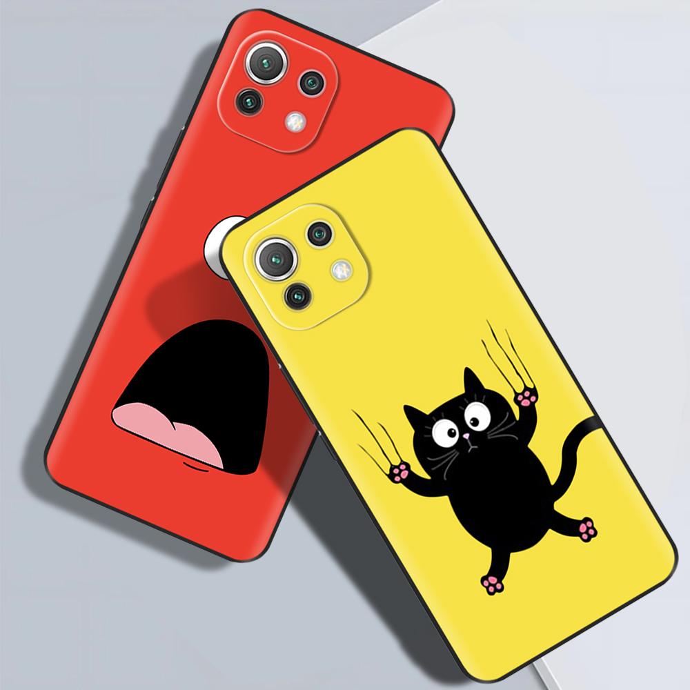 For Xiaomi Mi 11 Lite 5G NE Case Painted Soft Silicon Phone Back Cover For Xiomi Mi 11 Lite Case Mi 11 Lite Mi11 11i Shell Cover