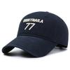 Essetnaila 77 Letter Embroidery Baseball Cap Outdoor Sun Protection Breathable