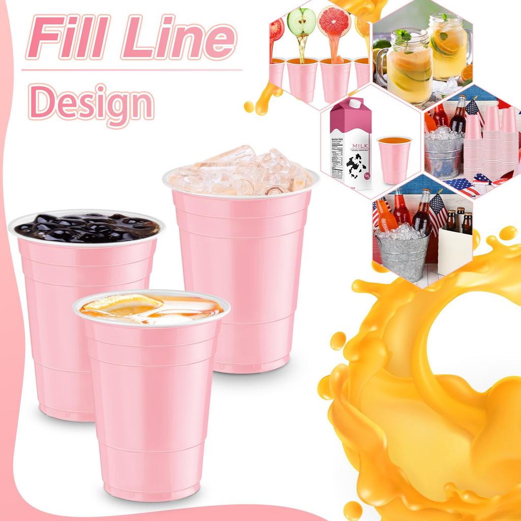 20-60 Stück 2oz Mini Party Schnapsbecher Plastik Schwarz Rosa Einwegbecher Abschluss Geburtstag Hochzeit Feiertag Picknick Party Valentinstag