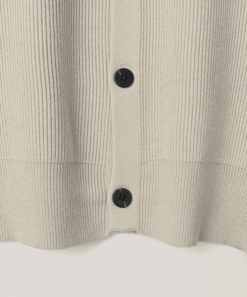 Indust Essential Round Knit Cardigan_Ivory