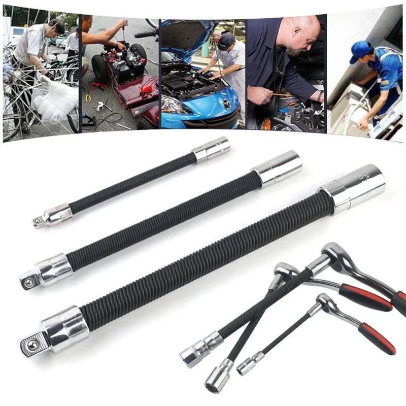 Electric wrench flexible socket extension set universal flexible shaft quick ratchet wrench socket extension rod