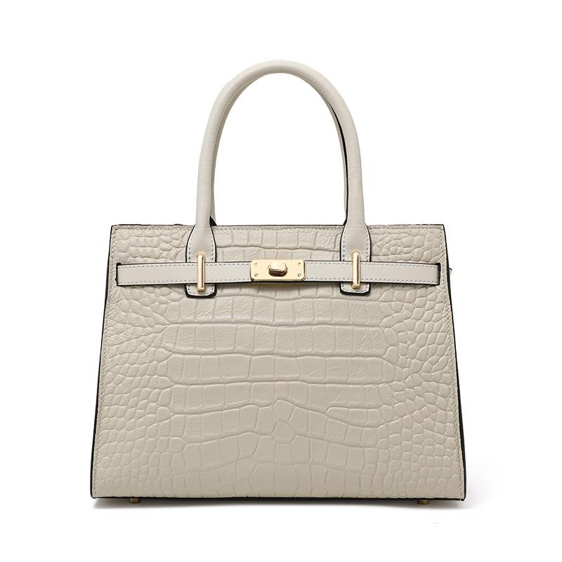

2025 New Style Trendy, Large Capacity, Fashionable Handheld Leather Versatile and Elegant Niche Crossbody Women s Bag 28.5-14-21CM слонова кістка