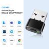 Mouse Jiggler Undetectable Automatic Mover USB/Type-C Port Shaker Wiggler Plug and Play Keeps Awake With ON/OFF Switch For PC