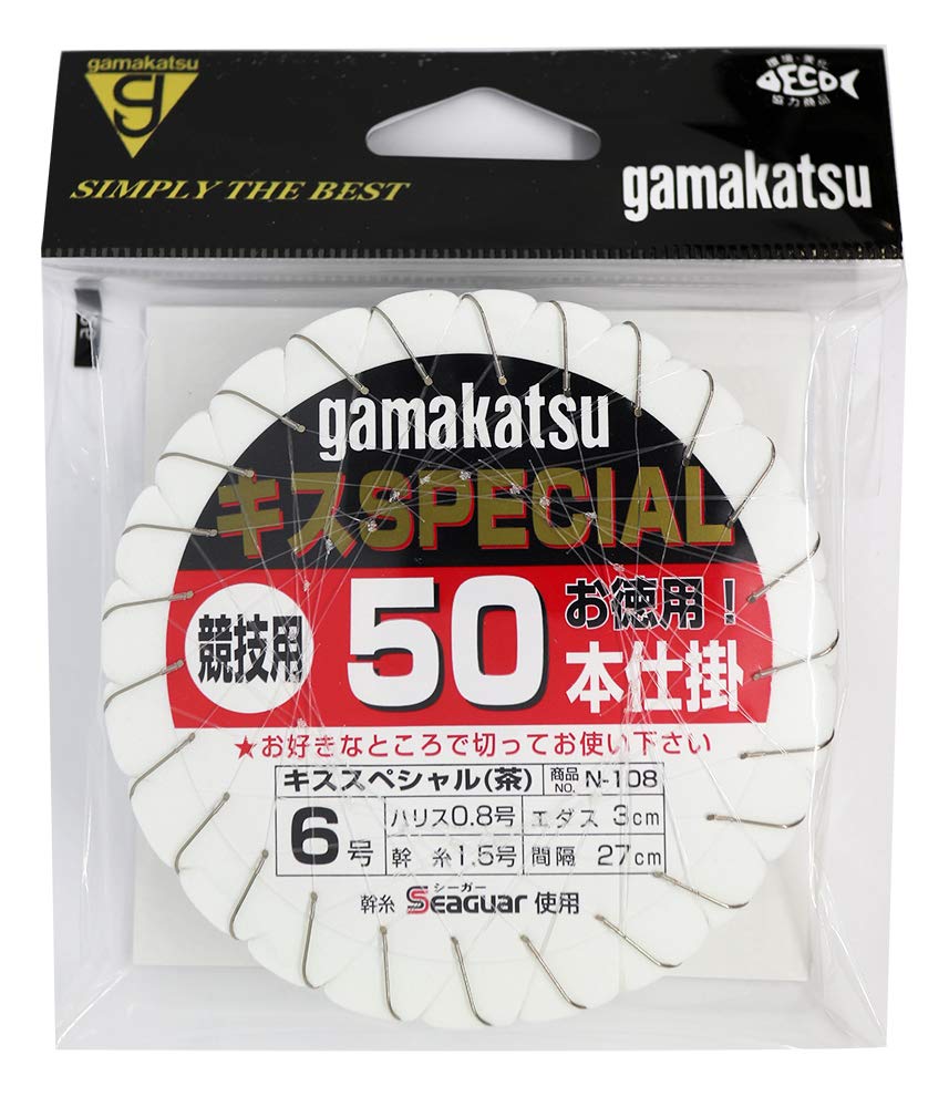 

Специальный набор Gamakatsu Kiss, 50 шт. N108 6-0,8.