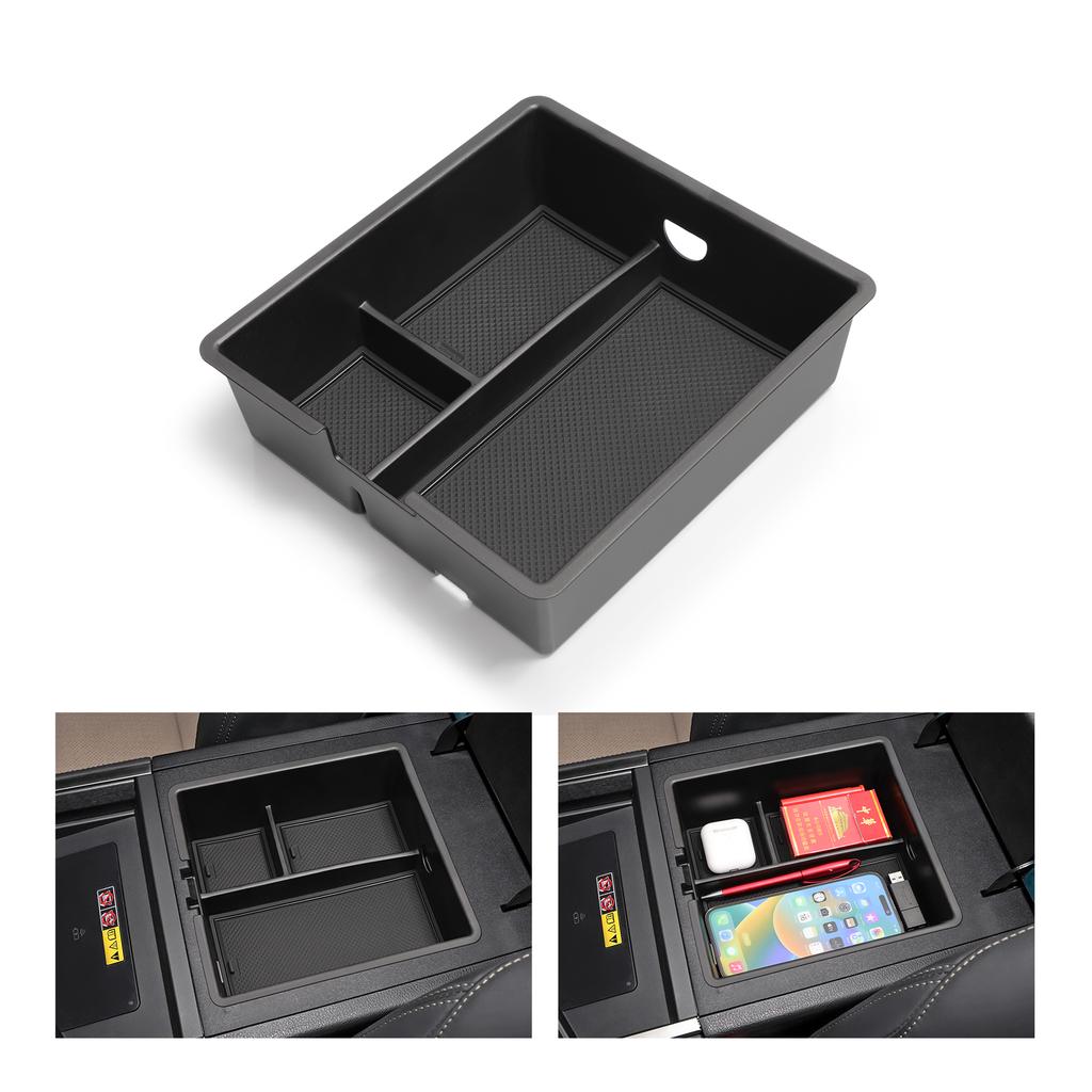 for Lexus GX 550H 2024 2025 Center Console Armrest Storage Box Tray Organizer Accessories Tidying Black