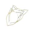Alloy Cat Ear Headband Pearl Rinestone Hairband Headwear Costume Fancy Party