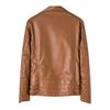 Autumn and Winter Men's Leather Jacket Leather Jacket Locomotive PU Leather Velvet Casual Handsome Jacket