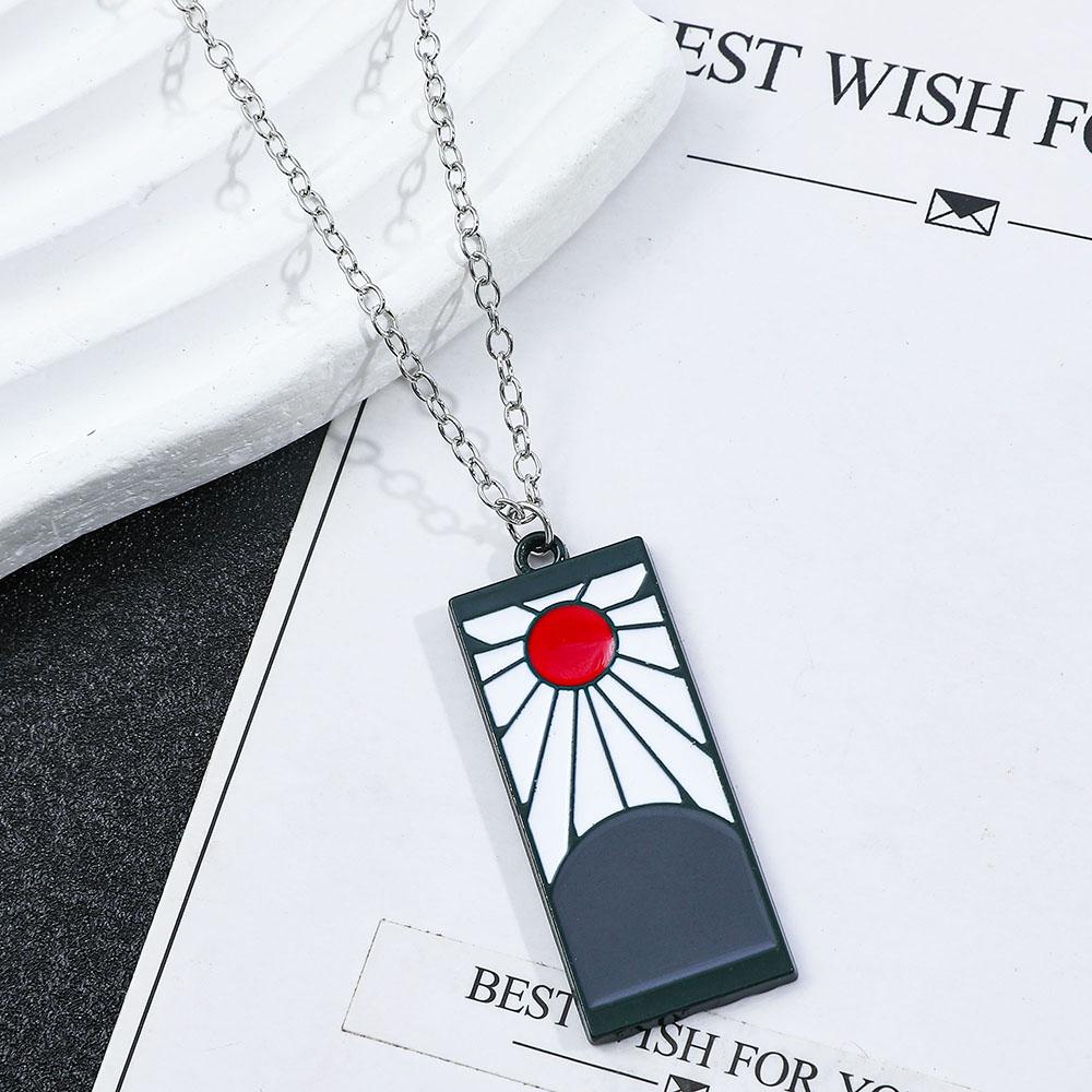 Kimetsu No Yaiba Anime Demon Slayer Pendant Necklace New Peripheral for Fans