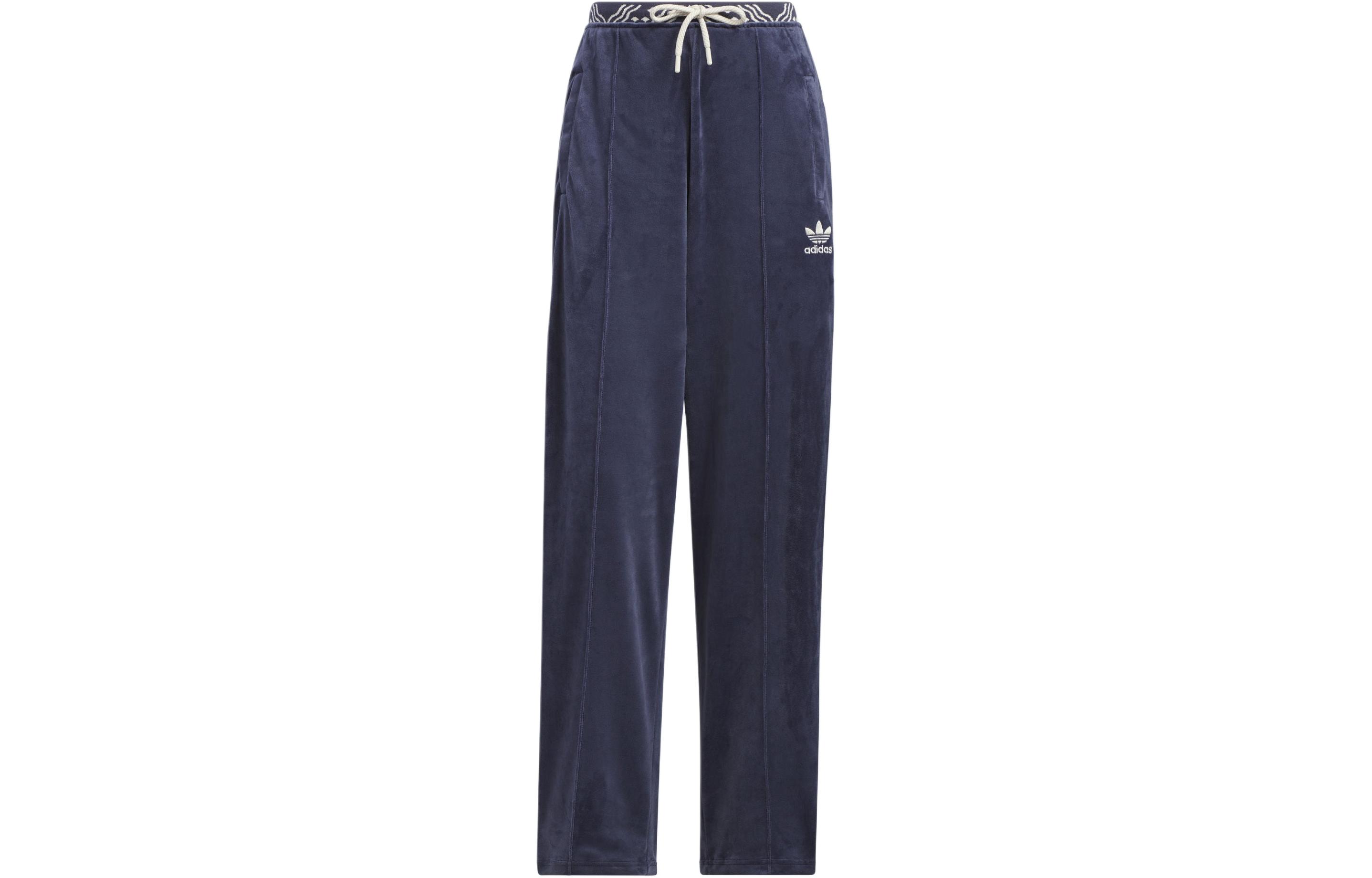 Adidas Originals VELOUR SST Knitted Sweatpants Women s Navy Blue IX4231 XL