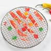 Round Shape BBQ Net Stainless Steel Air Fryer Rack Grilling Mat Baking Rack  Oven Use