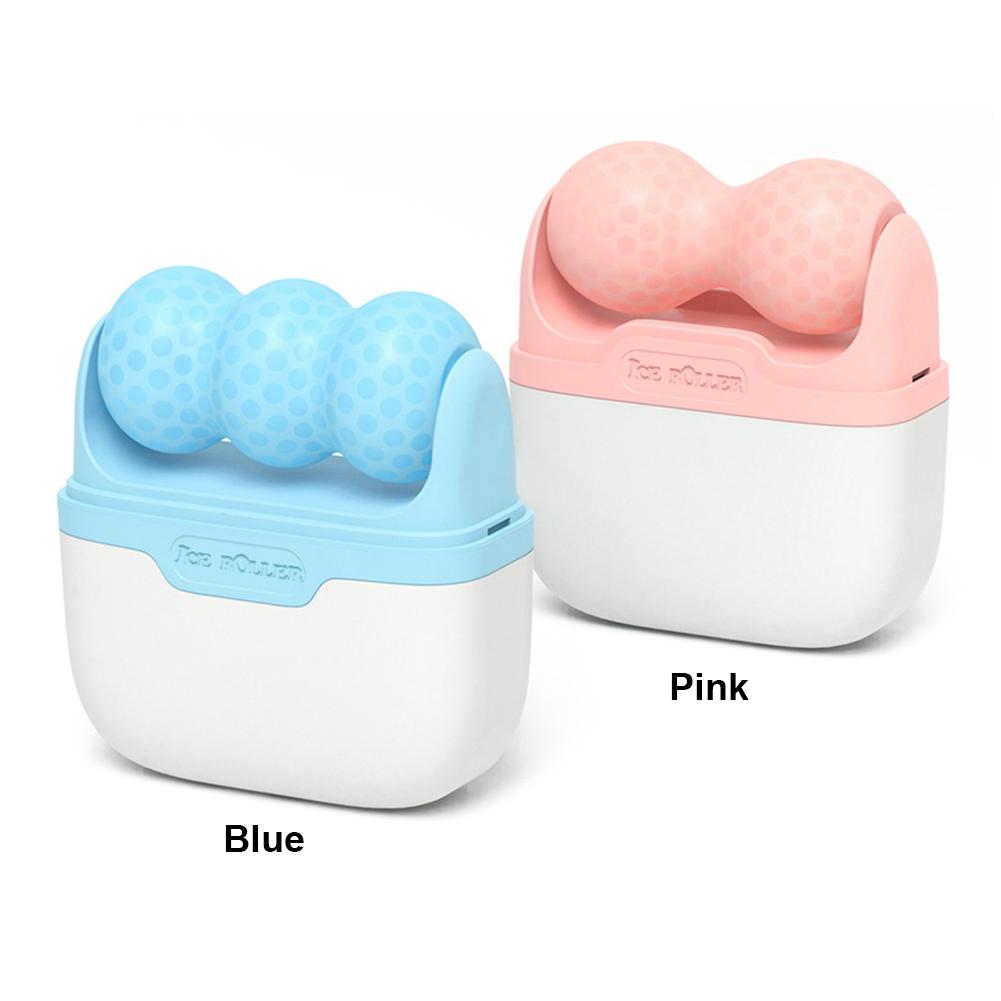 Rodillo Facial de Hielo Masaje Facial Forma W Doble Cabezal Reduce