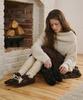 [Elizabeth Stuart] Clearance Double Strap Suede Leather Sneakers [EBAL57508]