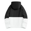 Men'S Loose Half Zipper Hooded Sweatshirt And Submachine Jacket