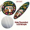 1pc Retro Camper Metal Sign Camping Is My Relaxation Round Wall Art Floral Design Vintage Aluminum Poster Home Living Room Bedroom