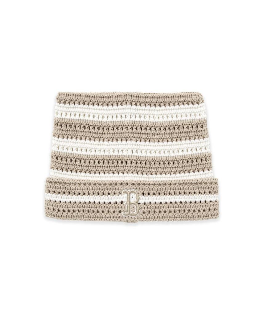 Emelbi Summer Stripe Meow Beanie Bos (Sand)