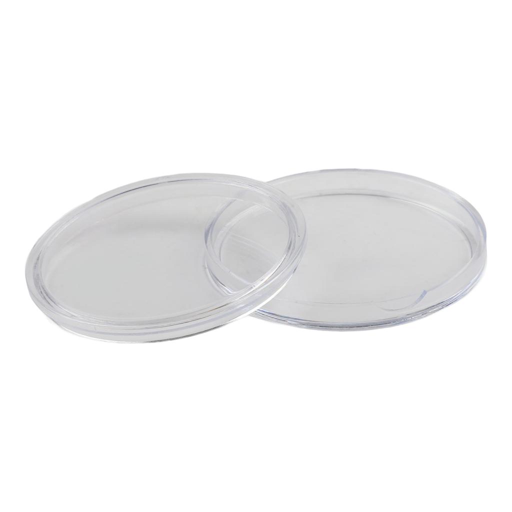 Pack Coin Storage Holder Plastic Round Set 100Pcs 39MM Case Decoration Holder Suitable Supply Useful Brand New