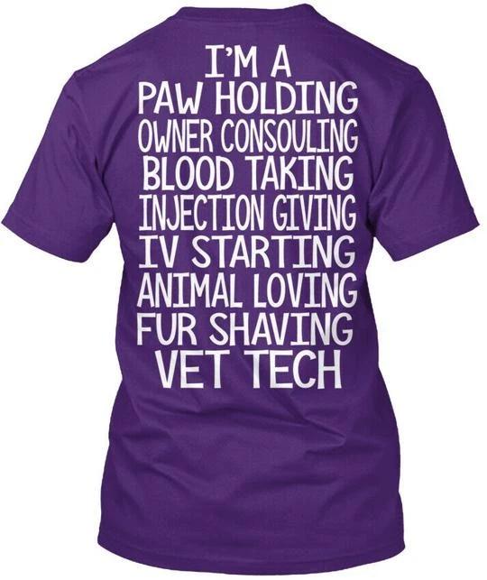 

Cute Veterinary Tech Gift T shirt Made in the USA Size S to 5XL 2XL