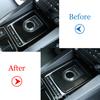 For Jaguar F-Pace X761 XE X760 XF X260 Car ABS Central Console Gear Shift Frame Cover Trim Carbon Fiber Accessories