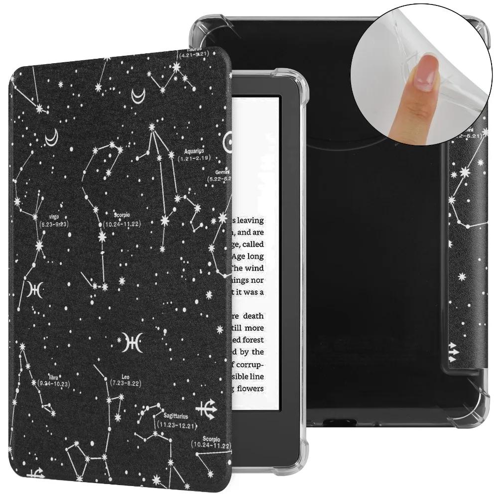 For Kindle Paperwhite 2025 7 Inch (12th Generation) Auto Wake/Sleep Colorsoft Case Shockproof Wear Resistant SA568B Shell TPU