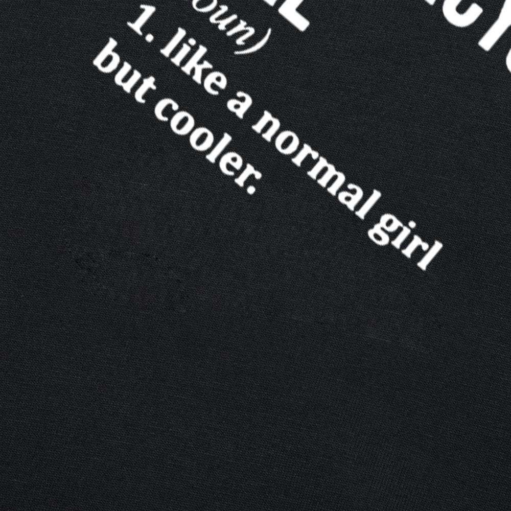 Motorcycle Girl Print Cotton Casual Tshirt Women Funny T Shirt for Lady Streetwear Regular Top Tee