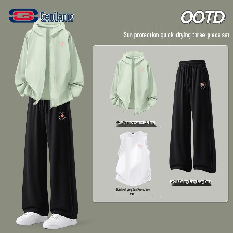 Men's 3-Piece Summer Casual Sportswear Set