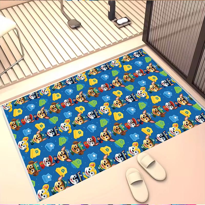 PAW Patrol Print Rug, Washable Floor Carpet, For Entryway Dorm Laundry Room Office Study, Home Decor Birthday Christmas Gift