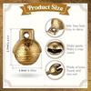 20 buc Clopoței Jingle din Alamă Antică 17mm cu Gaură de 3mm - Durabili, Neîncărcați, Sunet Clar pentru Proiecte DIY, Decorațiuni Interioare, Accesorii pentru Zgărzi de Animale de Companie