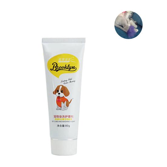 80g animal de compagnie chien chat animaux coloration des cheveux colorants teinture pigment Agent fournitures