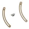 20 Set Lid Support Hinge Metal Retro Lid Stay Hinge with Screw for Cabinet Box Furniture