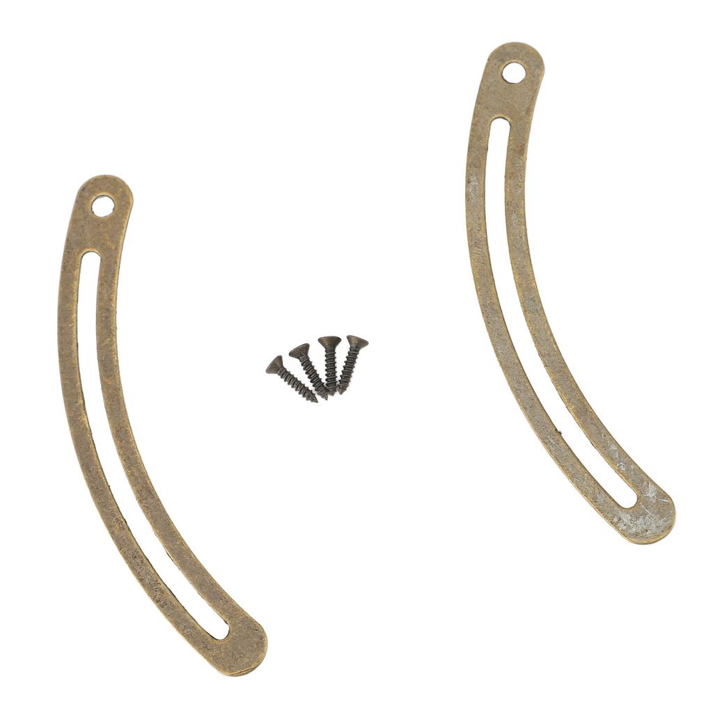 20 Set Lid Support Hinge Metal Retro Lid Stay Hinge with Screw for Cabinet Box Furniture