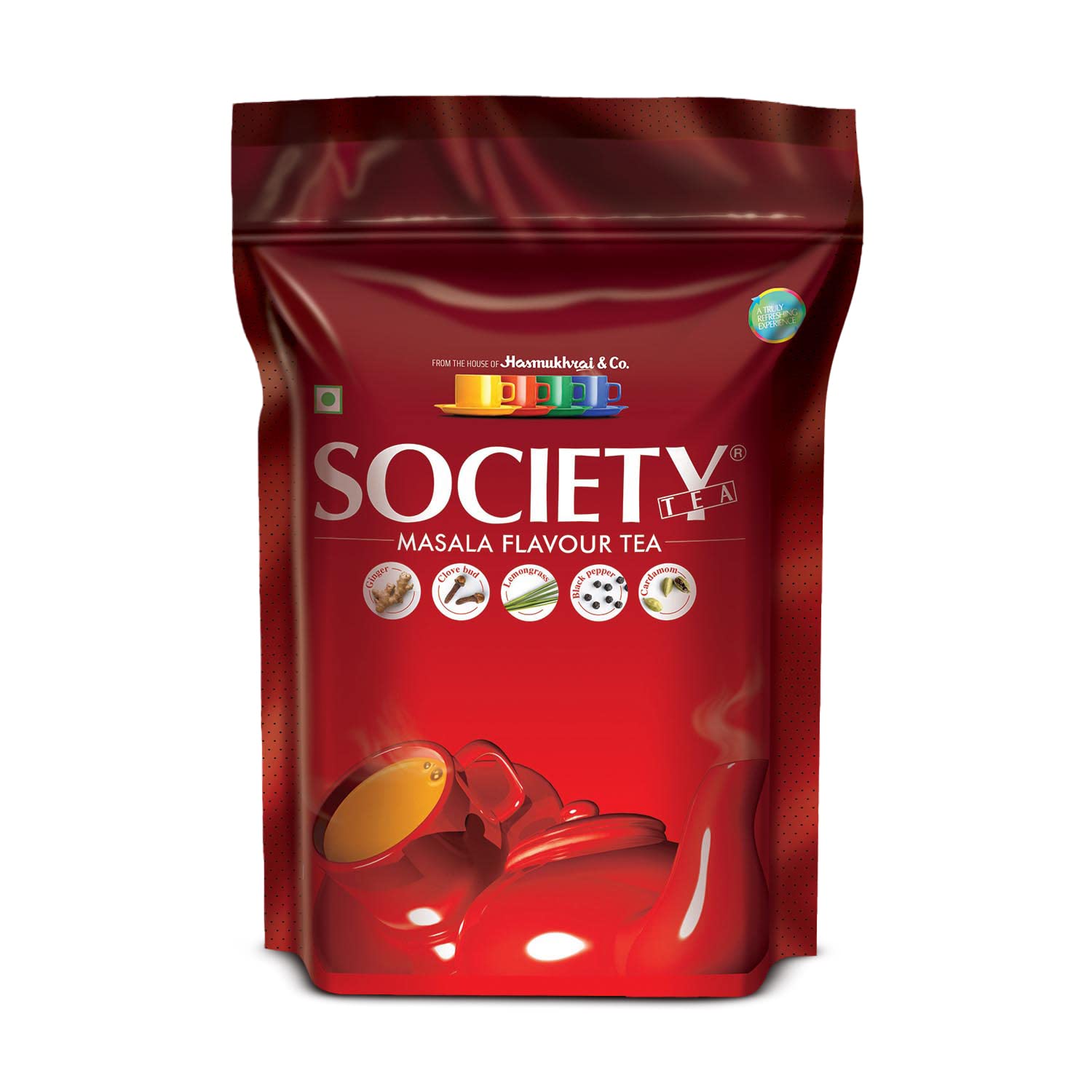 

Society Tea Masala Chai 500 g Pack of 1 | Classic Assam Tea with Cardamom Ginger Cloves Black Pepper Lemongrass | Refreshing All Natural Beverage