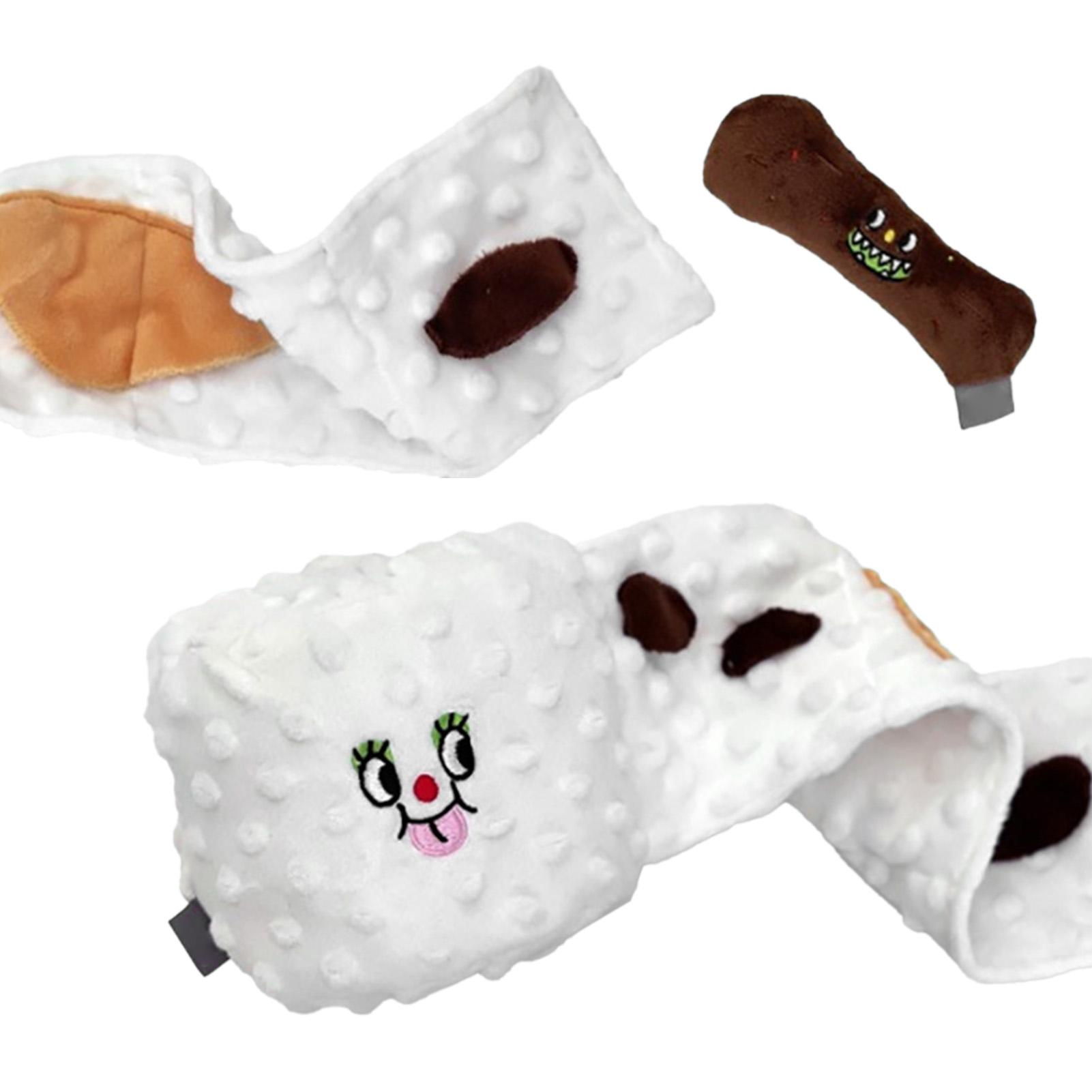 Mfyspace Dog Snuffle Nosework Toy Interactive Dog Toys Snuffle Toys Plush Toilet Paper Toy For Dogs Pets