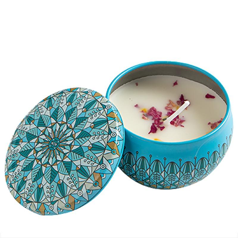 Soybean Wax Scented Candles Dried Petals Essential Oil Scented Candles Home Wedding Souvenir Birthday Gift