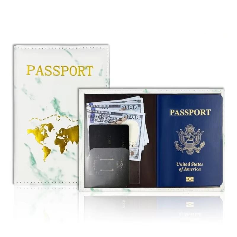New PU Passport Holder Ticket Passport Covers Travel Passport Protective Cover ID Credit Card Holder Travel Accessories