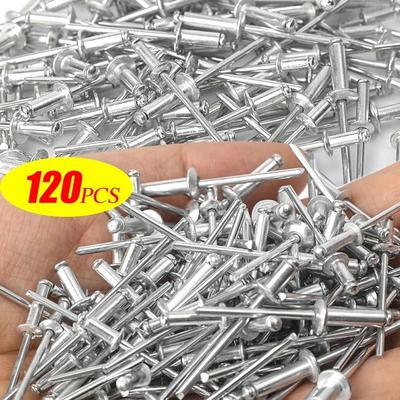 New Aluminum Alloy Pop Rivet Dome Head Multiple Sizes Self Plugging Rivets Nail Mandrel Exhaust Rivet